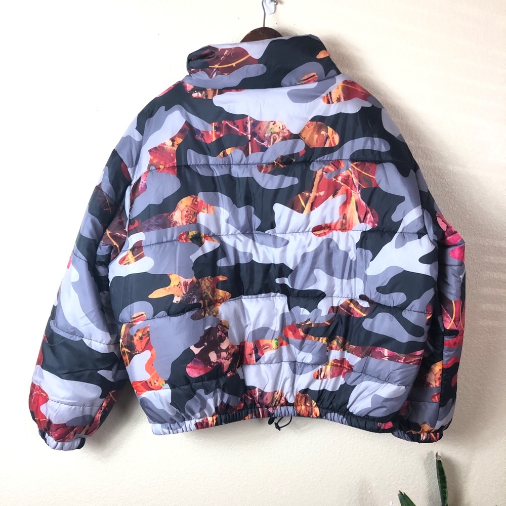 Artistix || Men’s Camouflage Puffer Jacket Coat - Picture 7 of 9